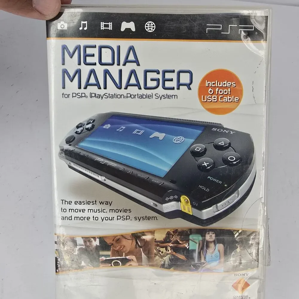 Sony Playstation PSP Media Manager For Windows with Manual No Cable